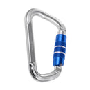 25KN/ 5500lbs D Ring Twist Auto Locking Aluminum Alloy Carabiner Clip Hook Rock Climbing Rope Access Rescue Caving