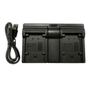 Digital Camera Battery Charger Charging Stand with USB Port for Sony NP-FV100
