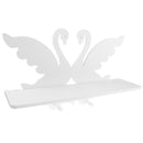 Swan Wall Hanging Rack Shelves Home Decor Photo Frame Holder Plate