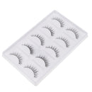 5 Pairs Beauty Natural Makeup Handmade Messy Cross Style False Eyelashes Set