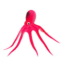 Artificial Soft Silicone Glowing Effect Octopus with Sucker Fish Aquarium Tank Decoration Ornaments Pet Supplies Pink S