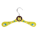 Kids Children Apparel Wardrobe Safe Hanging Coat Clothes Shirt Skirt Hanging Wooden Hanger Yellow