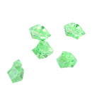 Acrylic Glitter Translucent Polygon Irregular Shape Design Fish Tank Vase Aquarium Decor Ornaments Pack of 30PCS Green