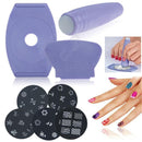 Manicure Image Stamping Stamp Template Plates Nail Art DIY Supplies Set