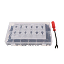 Auto Clips Car Vent Body Clips Retainer Push Kit - 240Pcs Car Panel Trim Plastic Fasteners Rivet Kits Universal for Ford GM FOR Toyota FOR Honda