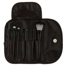Women Pro Face Makeup Cosmetic Brush Tools Eyelash Comb Blush Eyeshadow Lipstick Applicator Brush 7Pcs/Set + Pouch Bag Case Brown