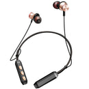 Headsets Wireless Earphone Neck Hanging Stereo Headphones Gold