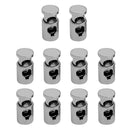 (Pack of 10) Metal Barrel Cylinder Cord Locks Stopper Toggle Rope Clamp Single Hole Cord Locks Clasp Buckle Drawstring Sewing Adjuster Fastener