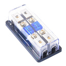 2Way 2X 8Gauge Input to 2X 8Gauge Output ANL Distribution Block with 60A ANL Fuses