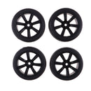 4 Pieces 64mm Rubber On Road Tyre Drift Tires Wheel Rim 12mm Hub for 1/10 HSP HPI RC Drifting Car Parts 702-6088
