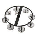 4 Pairs Hi Hat Tambourine Jingle Ring Hand Percussion Instrument