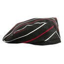 Chef Hat Catering Baker Cook Duckbill Beret Golf Cap Red Black Stripes