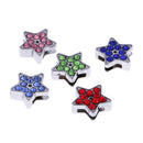 DIY Metal Charms Loose Beads Jewelry Bracelet Necklace Making Pendants Star Shape Set of 5PCS