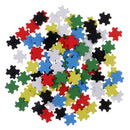 100 Pieces Multicolor Wooden Pieces Puzzles for Kids Educational Toys DIY Crafts 19mm