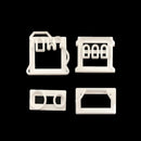 4 Piece Train Design DIY Plastic Fondant Cake Mold Cookies Baking Tool Accessories Bakeware