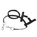 Scuba Diving 6" Tank Side Mount Strap with Band and 2 Stainless Steel Clips