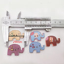 50 Pieces Wood Elephant Buttons Two Hole Buttons Sewing Coat Craft 29 x 20mm