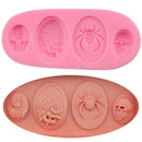 Spide Skull Silicone Cake Mould Fondant Sugar Chocolate Decorating Tool