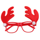 Funny Holiday Xmas Red Reindeer Horn Party Kids Birthday Gifts Christmas Glasses Cosplay Costume Eyeglasses