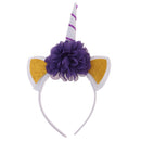 Glitter Unicorn Horn Ear Headband Head Party Adult Kids Funny Party Hair Accessories