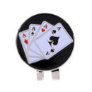 1 Piece Golf Hat Clip Ball Marker Cap Clip Stylish Golf Gift Durable Card Pattern