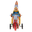 Clown On Motorcycle Tin Toy Collectible Clockwork Wind Up Toys for Kids Gift