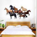 70x50cm PVC Horses Wall Stickers Wall Decals Art Mural Home Bedroom Living Room Wall Art Decor Waterproof Sticker