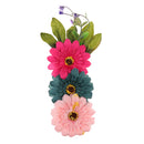 Handmade Artificial DIY Trim Fabric 3D Flower Sunflower Applique Crafts Wedding Headband Straw Hat Hair Clothing Accessory