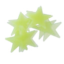 Pack of 100 Wall Stickers Stars Luminous Glow In The Dark Plastic Wall Decals Home Decor 3cm Yellow