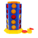 Children Intellectual 3D Twist & Turn Tower Four Disc in a Line Board Game Kids Toy Playset