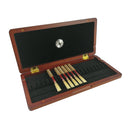 Maple Wood Oboe Reed Storage Case Box Holder Container Built-in Hygrometer for 20pcs Oboe Reeds