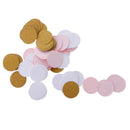 100/Pack Romantic Wedding Round Gold Pink White Confetti Table Scatter Decoration Props Party Sprinkle Accessories
