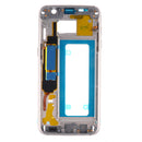 Middle Frame Replacement Part with Volume and On/Off Buttons NO LCD Screen for Samsung Galaxy S7 Edge G935 White