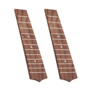 2 Pcs Rosewood 12 Frets Ukulele Fretboard Luthier Tool Replacement Parts