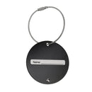 Travel Luggage Suitcase Baggage Safety Name Label Airplane Design Luggage Tag Travel Accessory Gift Black
