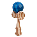 Blue Paint Bamboo Kendama Toy Kid Learning Cup Ball String Stick Sport Game