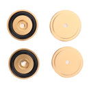 4 Pack Aluminum Speaker Spike Shockproof 40x10mm Isolation Feet Stand Cone Pad Turntable Amplifier CD DAC Recorder Gold