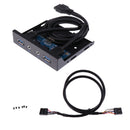 Front Panel 4 Ports USB 3.0 + 2 Ports USB 2.0 HUB Expansion Adapter With 15 Pin SATA Power Adapter