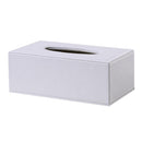 Desktop Tissue Holder White Office Box Napkin Organizer Toilet Paper Holder, Stylish Home Decoration 9.84x5.51x3.74 inch