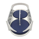Lazy Susan Storage Basket Rotatable Receiving Household Supplies Container Countertops - BPA Free 11.4" L X 6.3" W X 3.5" H
