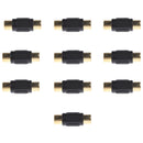 10Pcs RCA Female to Female Coupler Adapter Jack Audio Adapter Connector