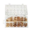 280pcs Copper Washers Flat Ring Sump Plug Oil Seal Gasket Assorted Set 12 Sizes PACK