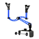 Fishing Rod Holder for Boats with Large Clamp Opening 360 Degree Adjustable Folding Fishing Rod Pole Rack