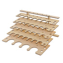 Wooden Paint Bottles Rack Modular Organizer Paint Brushes Holder Storage Tools Stand