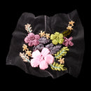 Elegant Ribbons Embroidery Flower Sewing Applique Embellishments for DIY Clothes Decoration
