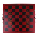 Portable Wooden Chessboard Chess Board Game Collectibles Craft Gift for Friends Elder 10.05 x 12.99 x 1.81inch