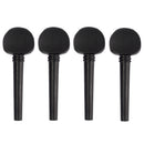 4pc 112mm Ebony Wood Professional Cello Tuning Pegs for 4/4 Cello Accessory