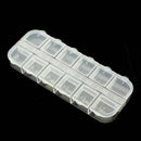 12 Compartment Empty Storage Case Box For Nail Art Tips Gems Rhinestone Tool