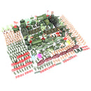325 Pieces WWII Soldier 5cm Army Figures Playset for Army Sand Scene Model Children Toy Collection
