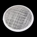 Round Shape Hat Base Fascinator Headpieces Base Costume Making Head Dress Millinery Craft DIY White